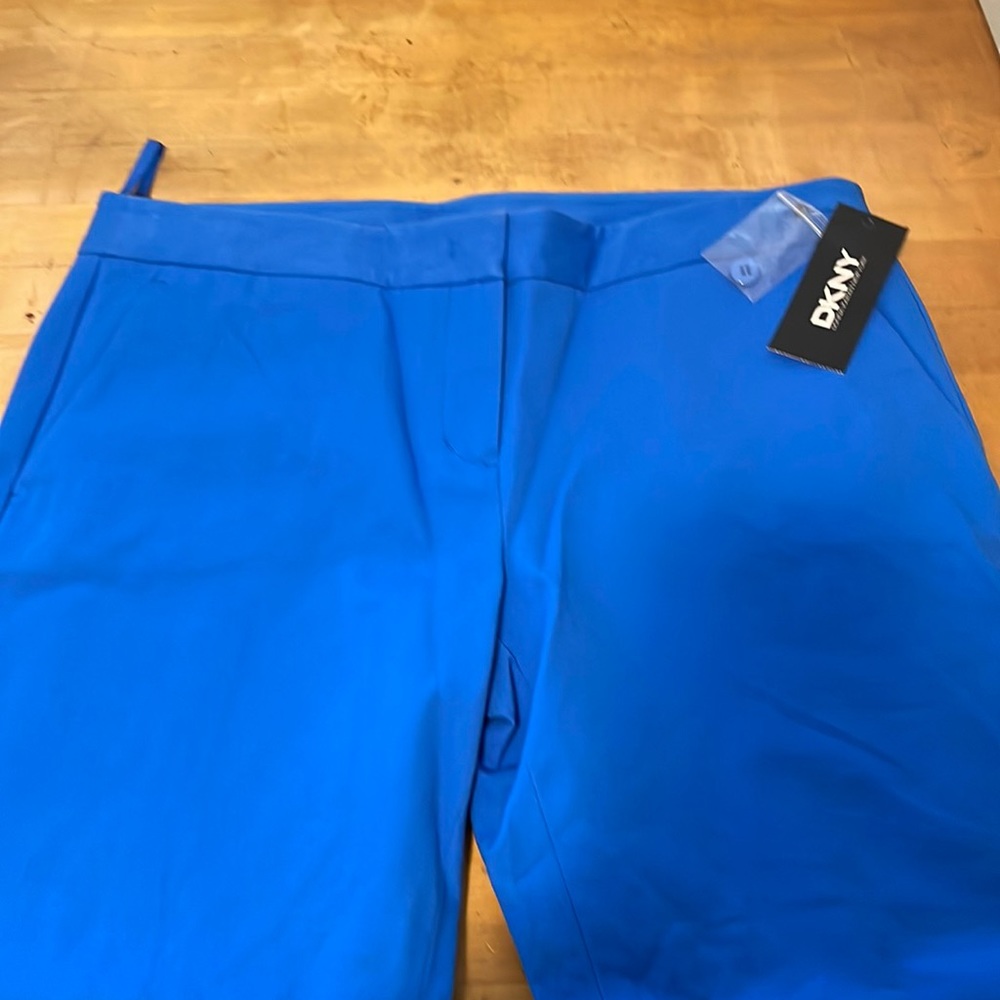 DKNY slacks. Size 10. Cobalt blue. Never worn with tags.
